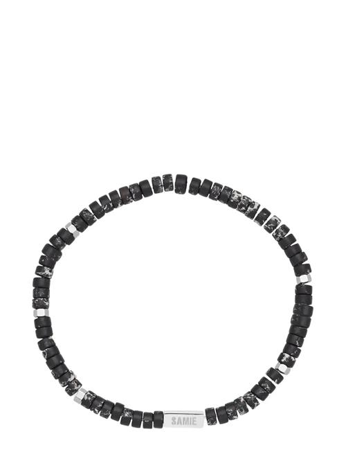 Samie | Evolution - Slim Bracelet With Black Beads | 19