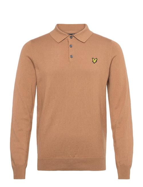 Lyle & Scott | Cotton Merino Long Sleeve Knitted Polo | L