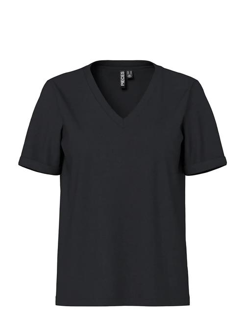 Pieces | Pcria Ss V-Neck Solid Tee Jrs Noos Bc | M