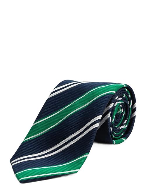 AN IVY | Navy Green Club Tie | ONE SIZE