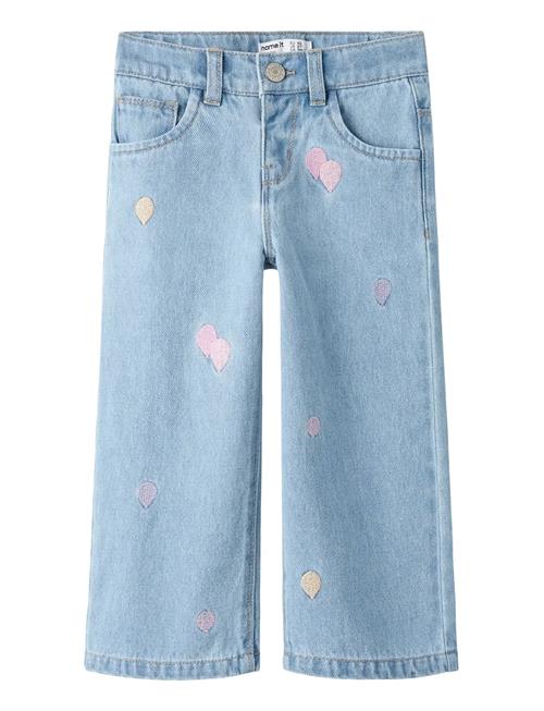 name it | Nmfrose Wide Emb Jeans 4999-Za | 104