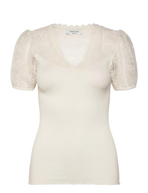 Rosemunde | Rwbeatha Silk Ss Full Lace V- Neck | XL