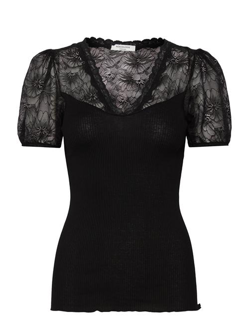 Rosemunde | Rwbeatha Silk Ss Full Lace V- Neck | M