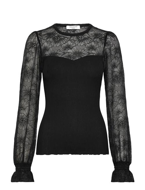 Rosemunde | Rwbeatha Silk Ls Full Lace T-Shirt | XL