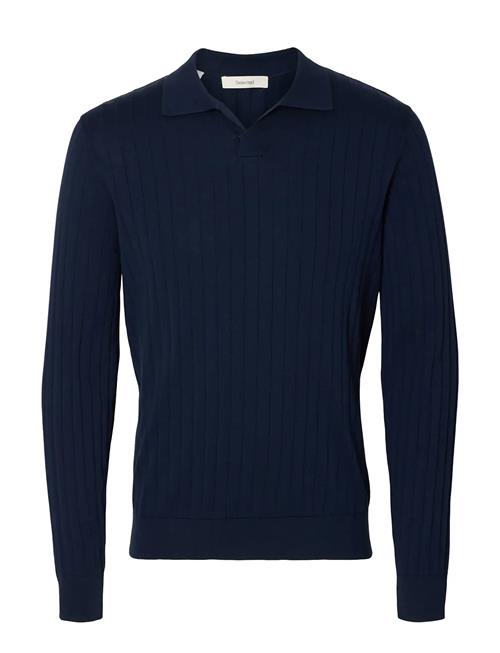 Selected | Slhtorino Ls Knit Open Stitch Polo | L