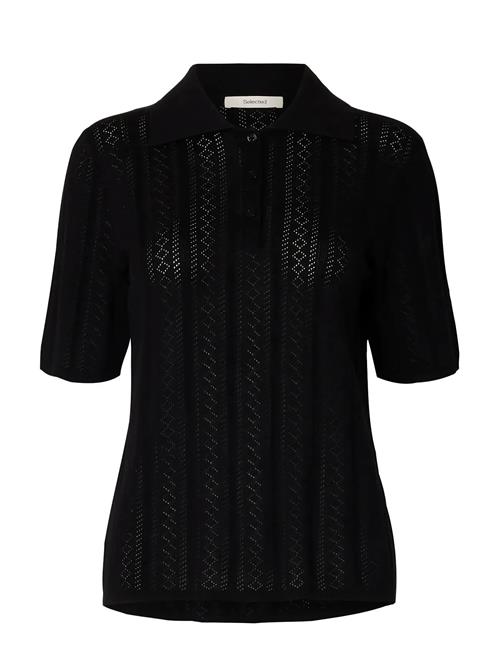 Selected | Slftoledo Structure 2/4 Knit Polo Neck | M