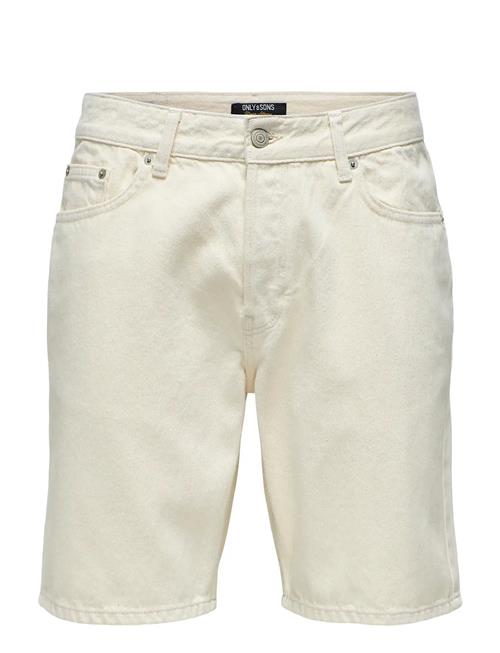 ONLY & SONS | Onsedge Ecru 2044 Pim Dnm Shorts Noos | XL