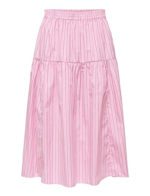 ONLY | Onlloris Striped Midi Elastic Skirt Wvn | S