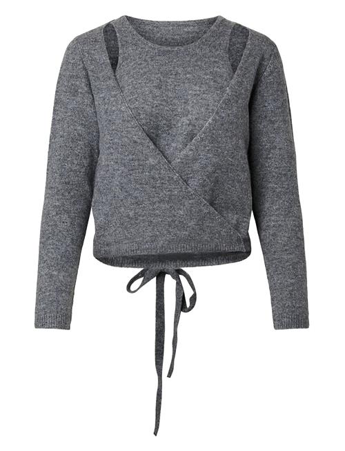 Pieces | Pcmaji Ls O-Neck Wrap Knit D2D | M