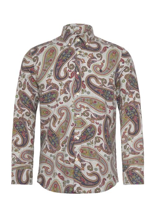 Morris | Flannel Paisley Shirt-Slim Fit | XS