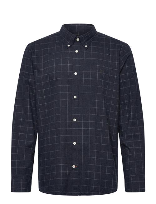 Morris | Flannel Overcheck Shirt-Slim Fit | XXL