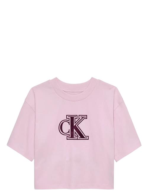 Calvin Klein | Velvet Monogram Boxy S/S T-Shirt | 140