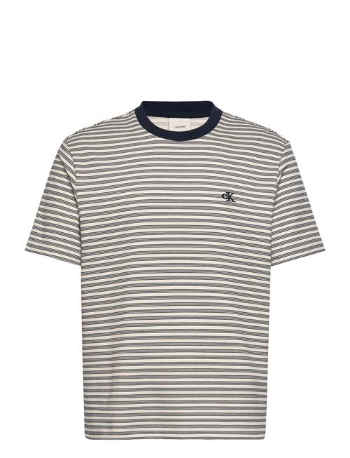 Calvin Klein | Ss Striped Ottoman Tee | S