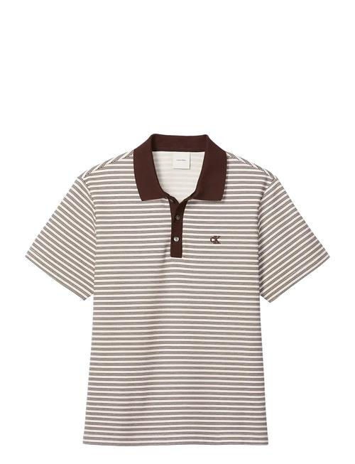 Calvin Klein | Ss Striped Ottoman Polo | M