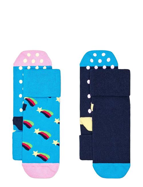 Happy Socks | Kids 2-Pack Shooting Star Anti-Slip Socks | 6-12M