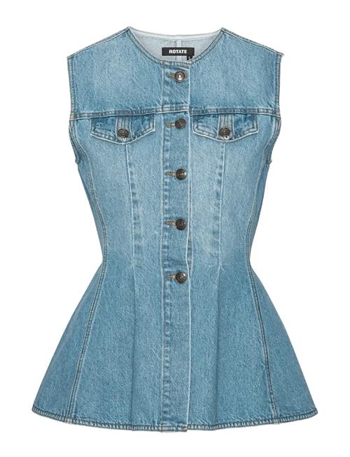 ROTATE | Flared Denim Top | 34