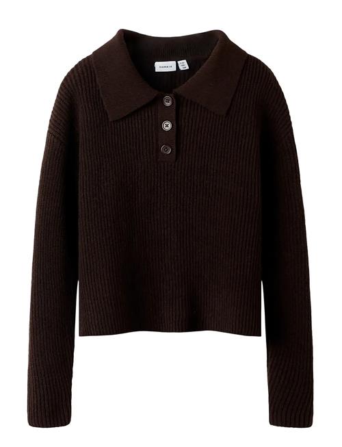 name it | Nkfnia Ls Loose Polo Knit Lnoos | 134-140