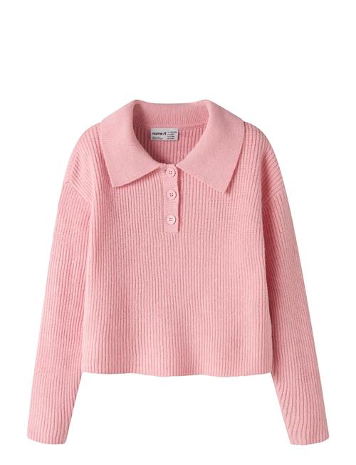 name it | Nkfnia Ls Loose Polo Knit Lnoos | 122-128