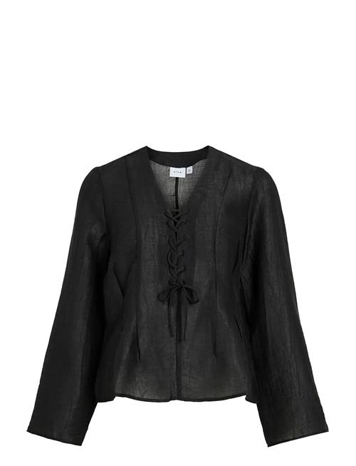 Vila | Vicina L/S V-Neck Lacing Top | 36
