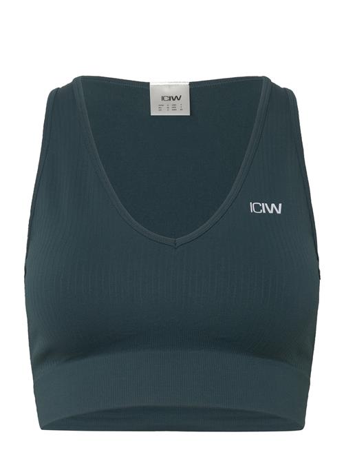 ICANIWILL | Ribbed Define Cropped V-Neck Tank W | L