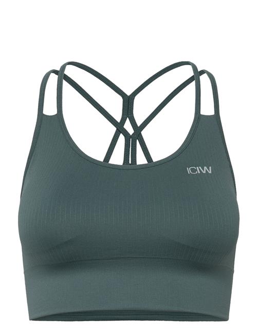 ICANIWILL | Ribbed Define Seamless Sports Bra Jungle Green | XL