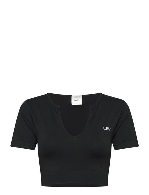 ICANIWILL | Ribbed Define Seamless Cropped T-Shirt | S