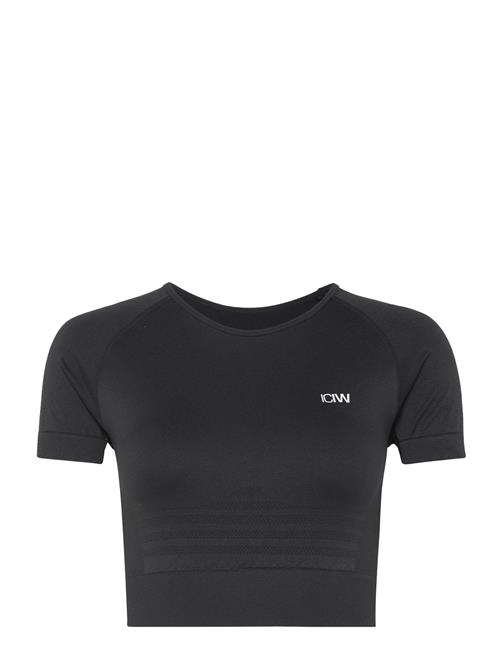 ICANIWILL | Define Seamless Cropped T-Shirt Black Wmn | L