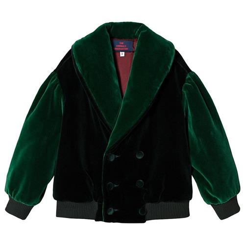 The Animals Observatory Tiger Jacket Deep Green Maroon Tao Deep Green Maroon Tao 3 Y  Grøn  3 år  unisex