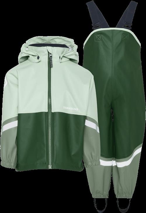 Didriksons Waterman Kids 12 Regnsæt Pine Green  Pine Green-130 cm Rain Grøn  130 cm  unisex