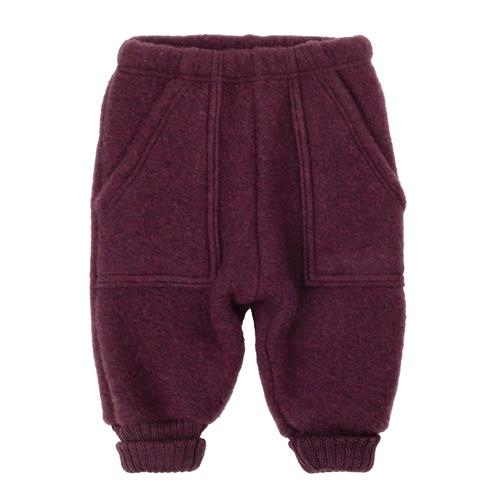 Joha Baggy Bukser I Blød Uld Plum  Plum-100 cm  Lilla  100 cm  unisex