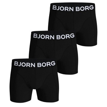 Björn Borg 3P Organic Cotton stretch Boxer Sort Large Herre