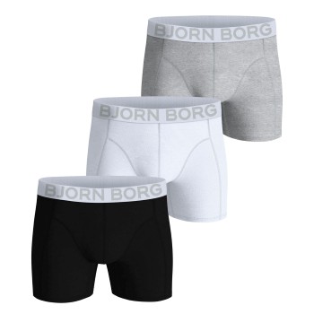 Björn Borg 3P Organic Cotton stretch Boxer Flerfarvet Large Herre