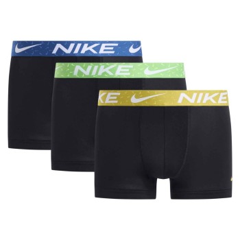 Nike 3P Everyday Essentials Micro Trunks Sort/Grøn nylon Small Herre