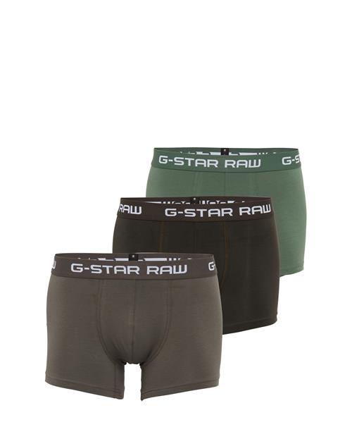 G-STAR Boksershorts 'Classic'  choko / oliven / smaragd / hvid