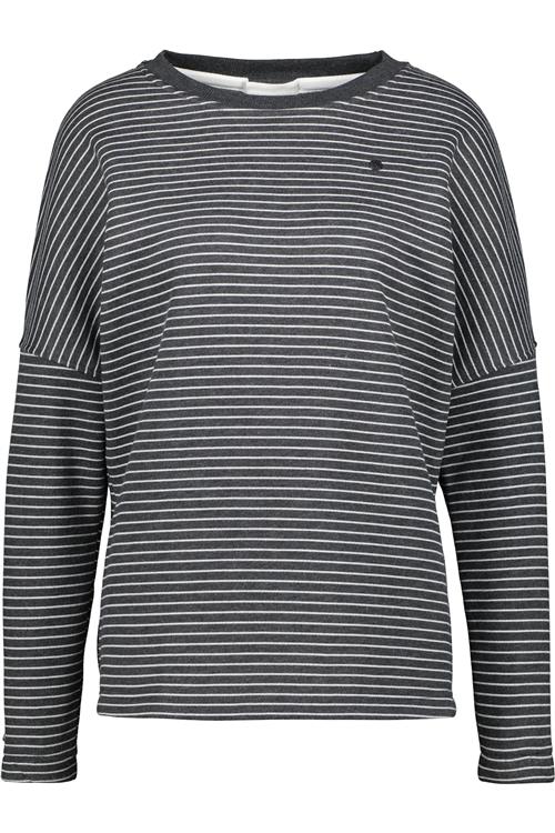 alife & kickin Sweatshirt 'DeniseAK'  antracit / hvid