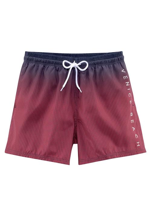 VENICE BEACH Badeshorts 'Venice Beach'  navy / rød / hvid