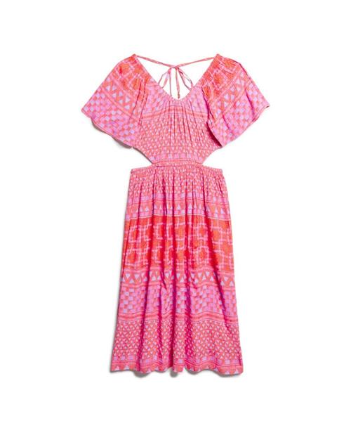 Superdry & Co Kjole  violetblå / pink / rød