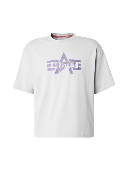 ALPHA INDUSTRIES Bluser & t-shirts  lysegrå / mørkelilla