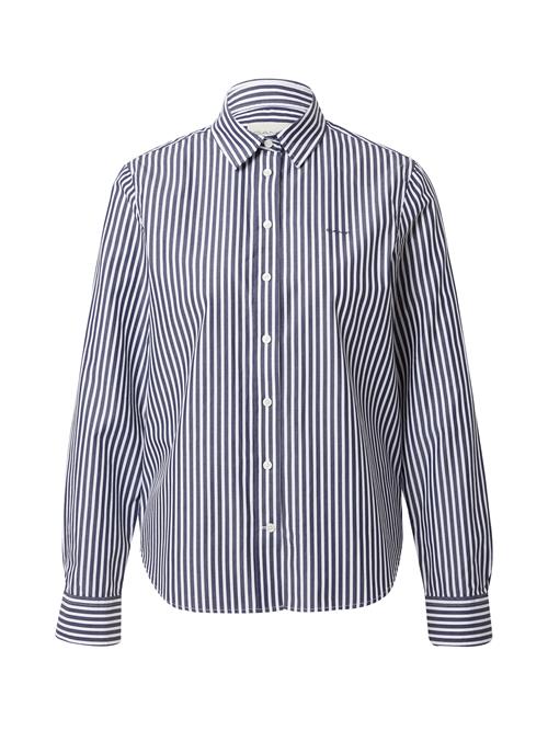 GANT Bluse  natblå / offwhite