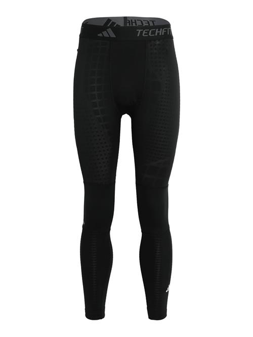 ADIDAS PERFORMANCE Sportsunderbukser 'TECHFIT COLD.RDY Training Long'  grå / sort / hvid