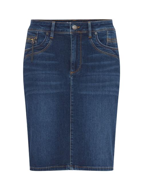 PULZ Jeans Nederdel 'Karolina'  blå-meleret