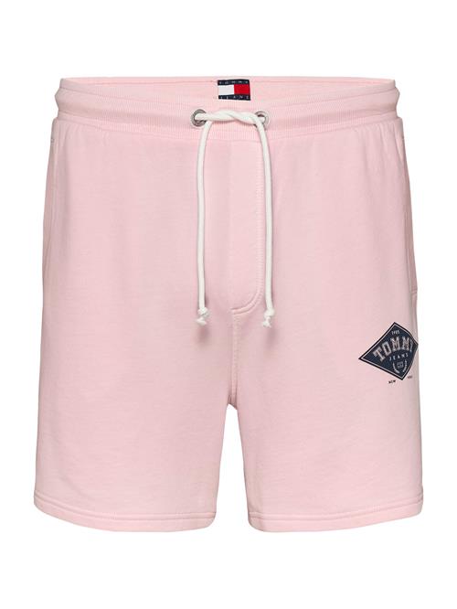 Tommy Jeans Bukser  lyserød / sort