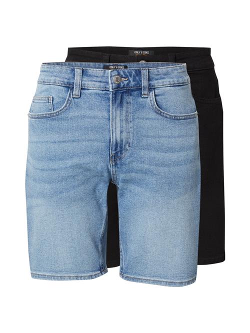 Only & Sons Jeans 'ONSWEFT'  blue denim / black denim