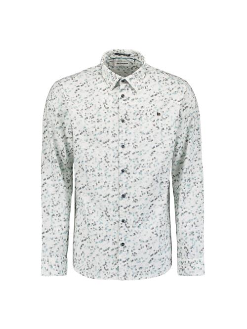 No Excess Skjorte  cyanblå / grå / naturhvid