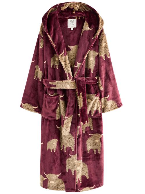 Next Morgenkåbe  beige / brun / bordeaux