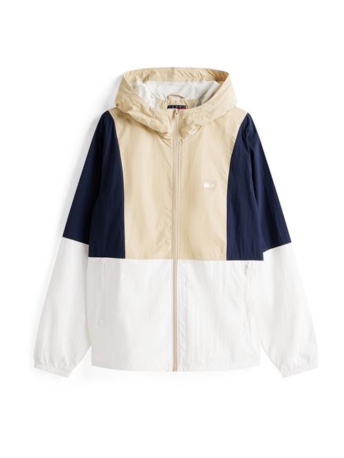 Tommy Jeans Overgangsjakke 'CHICAGO'  creme / navy / hvid