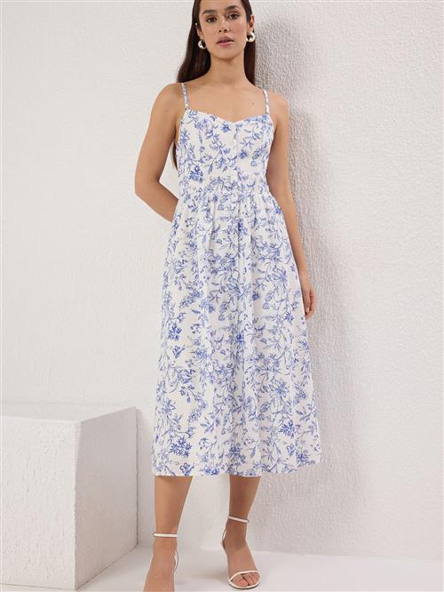 Trendyol Sommerkjole  ecru / lyseblå