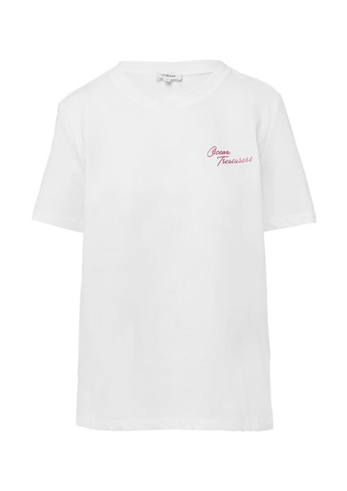 s.Oliver Shirts  mørkerød / hvid