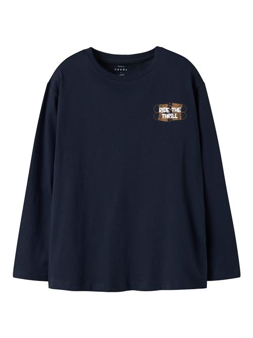 NAME IT Shirts 'NKMVAGNO'  navy / brun / hvid