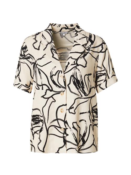 OBJECT Shirts 'OBJSANNE'  creme / sort